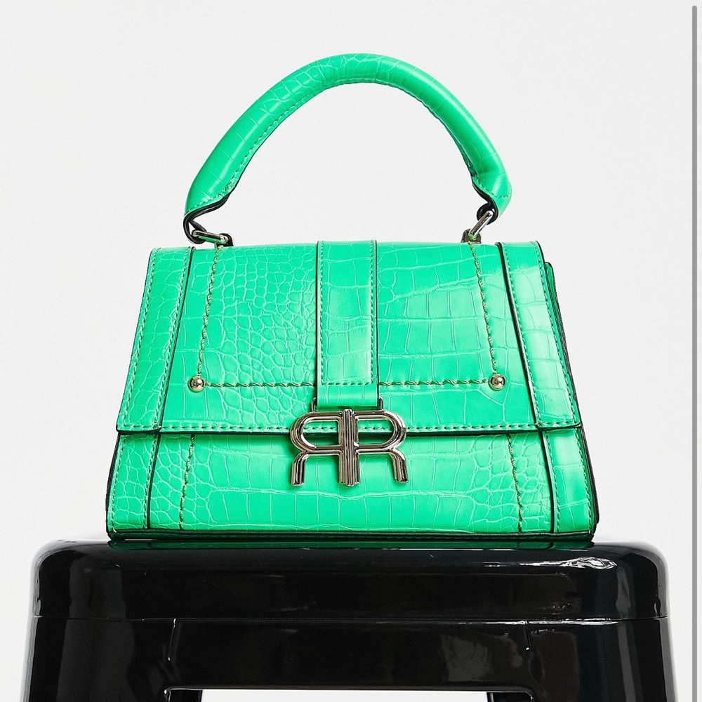 New River Island green bag